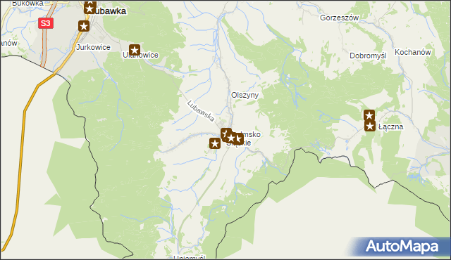 mapa Chełmsko Śląskie, Chełmsko Śląskie na mapie Targeo