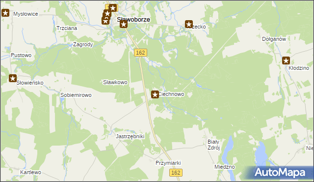 mapa Ciechnowo, Ciechnowo na mapie Targeo
