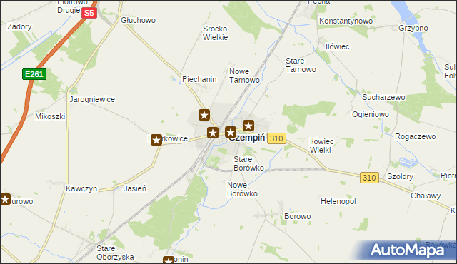 mapa Czempiń, Czempiń na mapie Targeo