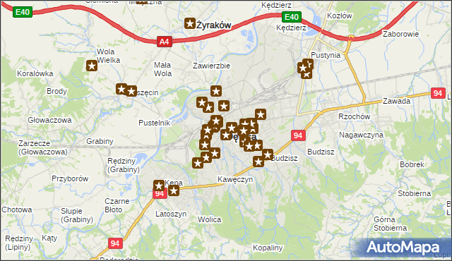 mapa Dębicy, Dębica na mapie Targeo