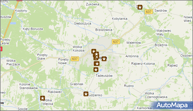 mapa Dobre powiat miński, Dobre powiat miński na mapie Targeo