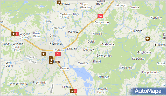 mapa Dobrków, Dobrków na mapie Targeo