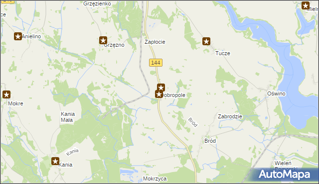 mapa Dobropole gmina Dobra, Dobropole gmina Dobra na mapie Targeo