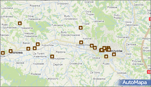 mapa Dobrzechów, Dobrzechów na mapie Targeo