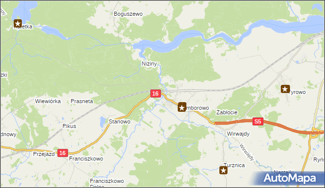 mapa Drwęca gmina Iława, Drwęca gmina Iława na mapie Targeo