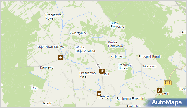 mapa Elżbiecin gmina Krasnosielc, Elżbiecin gmina Krasnosielc na mapie Targeo