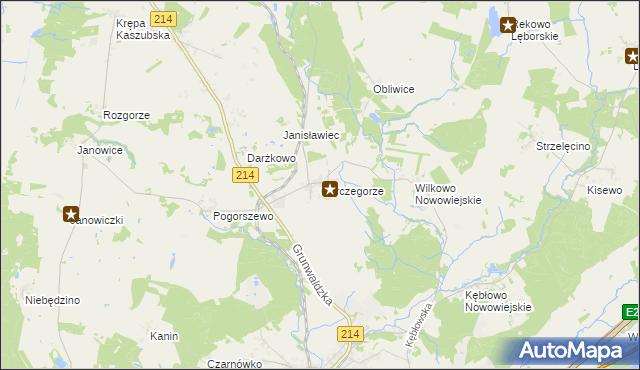 mapa Garczegorze, Garczegorze na mapie Targeo