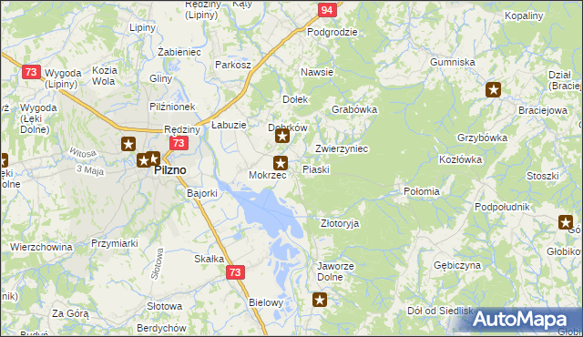 mapa Gołęczyna, Gołęczyna na mapie Targeo