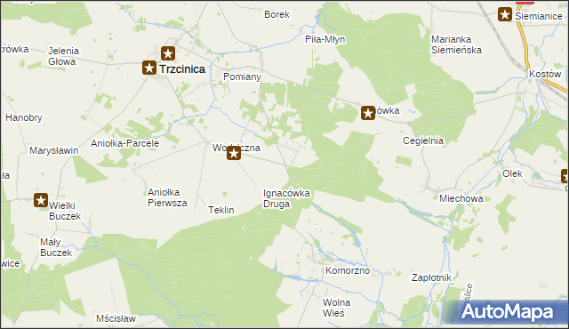 mapa Ignacówka Trzecia, Ignacówka Trzecia na mapie Targeo