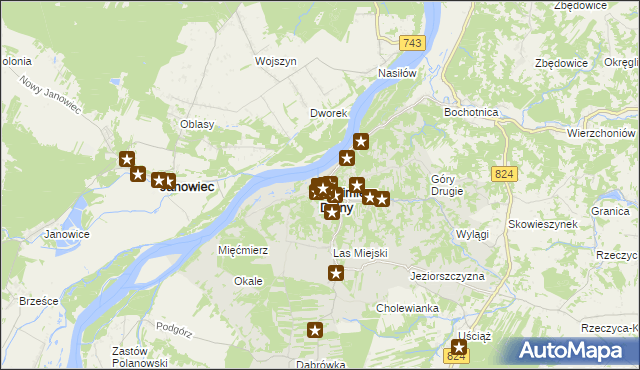 mapa Kazimierz Dolny, Kazimierz Dolny na mapie Targeo