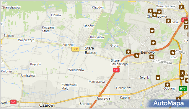 mapa Latchorzew, Latchorzew na mapie Targeo