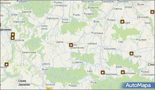 mapa Łubno-Opace, Łubno-Opace na mapie Targeo