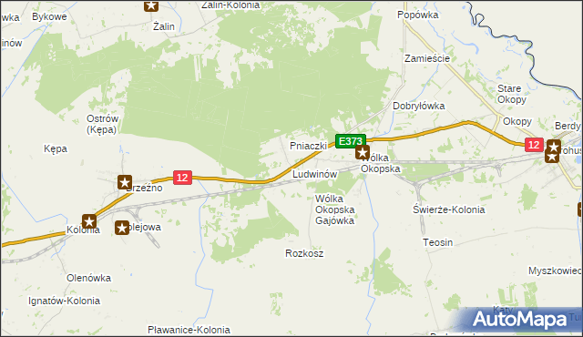 mapa Ludwinów gmina Dorohusk, Ludwinów gmina Dorohusk na mapie Targeo