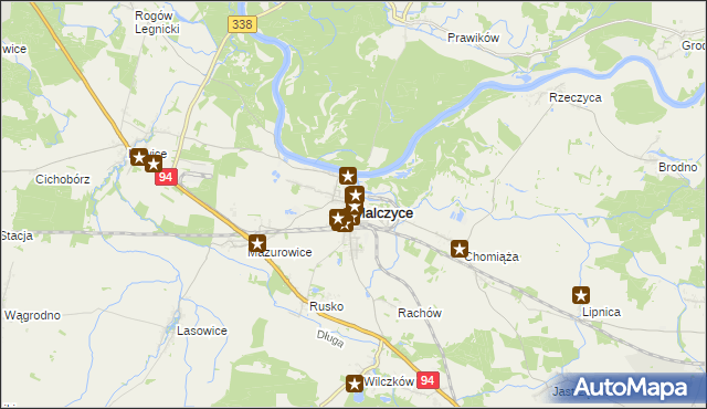 mapa Malczyce powiat średzki, Malczyce powiat średzki na mapie Targeo