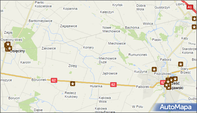 mapa Miechowice Duże, Miechowice Duże na mapie Targeo