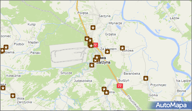 mapa Nowa Sarzyna, Nowa Sarzyna na mapie Targeo