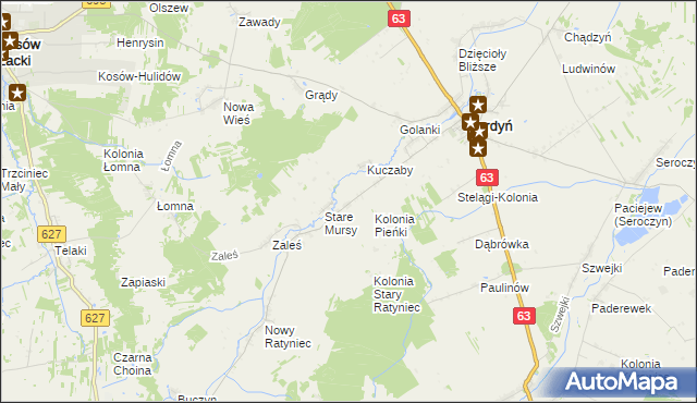 mapa Nowe Mursy, Nowe Mursy na mapie Targeo