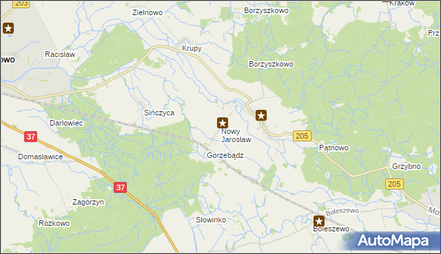 mapa Nowy Jarosław, Nowy Jarosław na mapie Targeo