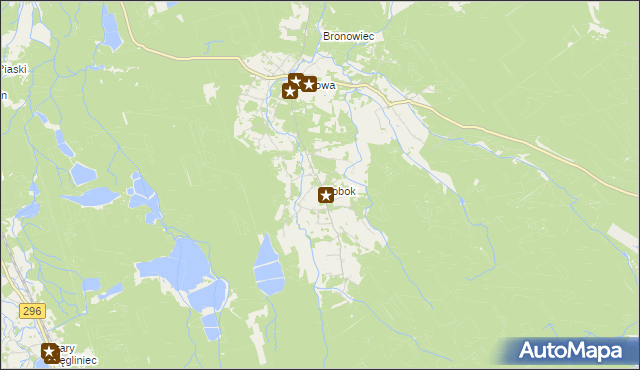 mapa Ołobok gmina Osiecznica, Ołobok gmina Osiecznica na mapie Targeo