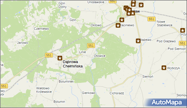 mapa Otowice, Otowice na mapie Targeo
