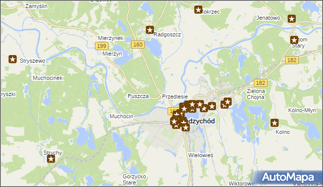 mapa Przedlesie, Przedlesie na mapie Targeo
