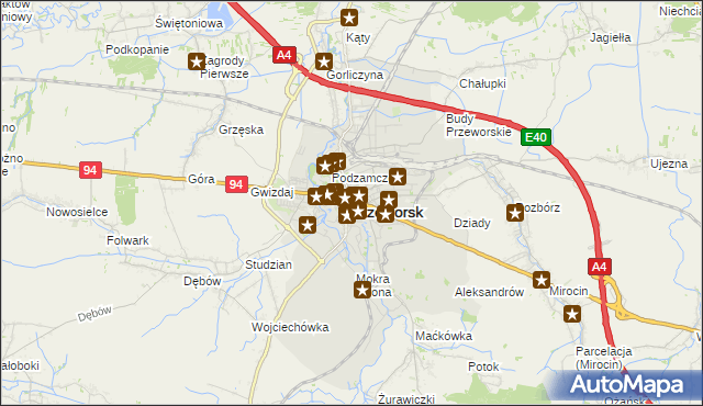 mapa Przeworsk, Przeworsk na mapie Targeo