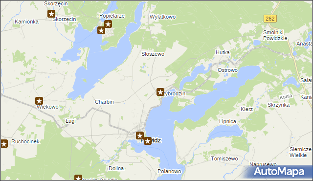 mapa Przybrodzin, Przybrodzin na mapie Targeo