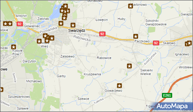 mapa Rabowice, Rabowice na mapie Targeo