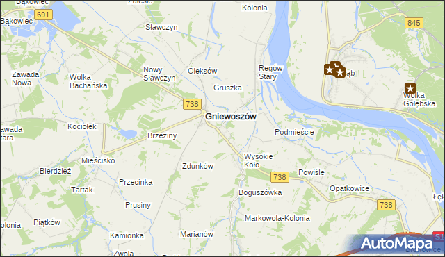mapa Regów Nowy, Regów Nowy na mapie Targeo