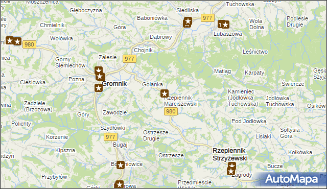 mapa Rzepiennik Marciszewski, Rzepiennik Marciszewski na mapie Targeo
