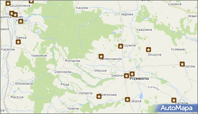 mapa Samborowiczki, Samborowiczki na mapie Targeo