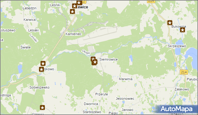 mapa Siemirowice, Siemirowice na mapie Targeo