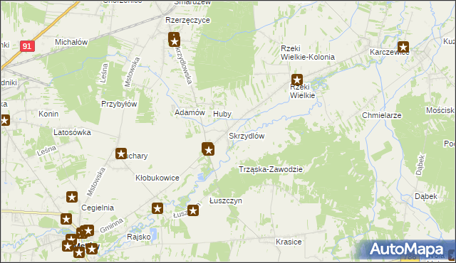mapa Skrzydlów, Skrzydlów na mapie Targeo