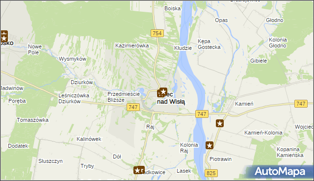 mapa Solec nad Wisłą, Solec nad Wisłą na mapie Targeo