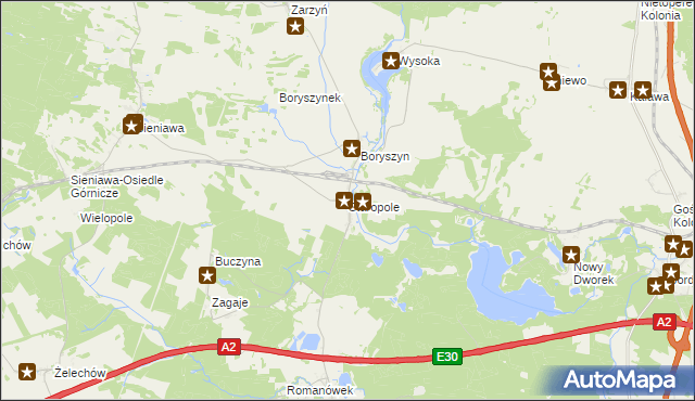 mapa Staropole gmina Lubrza, Staropole gmina Lubrza na mapie Targeo