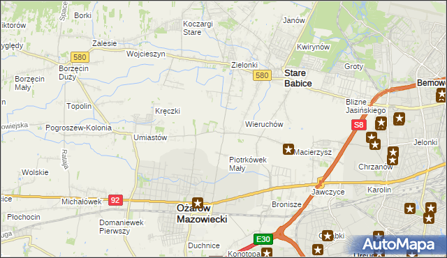 mapa Strzykuły, Strzykuły na mapie Targeo