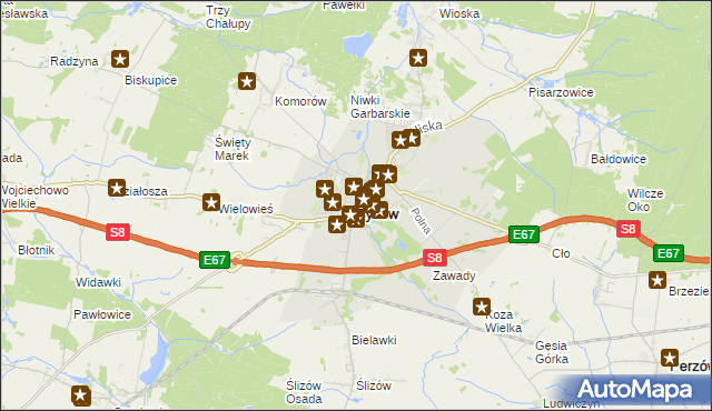 mapa Syców, Syców na mapie Targeo