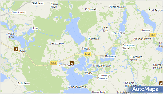 mapa Tartak gmina Suwałki, Tartak gmina Suwałki na mapie Targeo