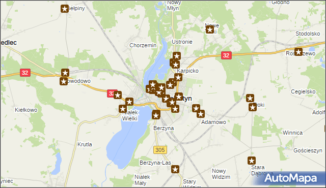 mapa Wolsztyn, Wolsztyn na mapie Targeo