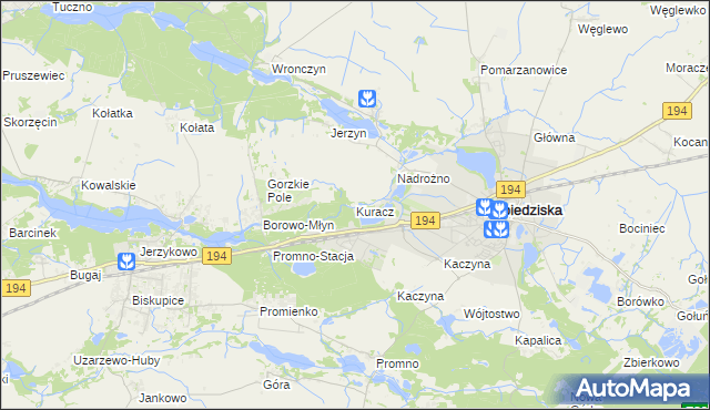 mapa Kuracz, Kuracz na mapie Targeo
