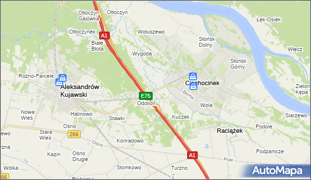 mapa Nowy Ciechocinek, Nowy Ciechocinek na mapie Targeo
