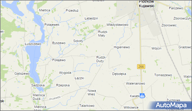 mapa Rudzk Duży, Rudzk Duży na mapie Targeo