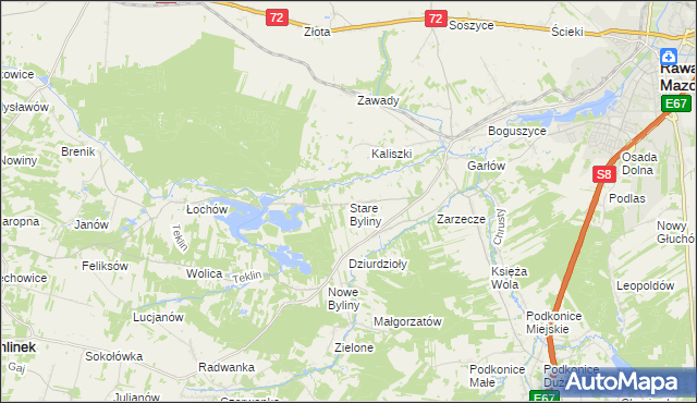 mapa Stare Byliny, Stare Byliny na mapie Targeo