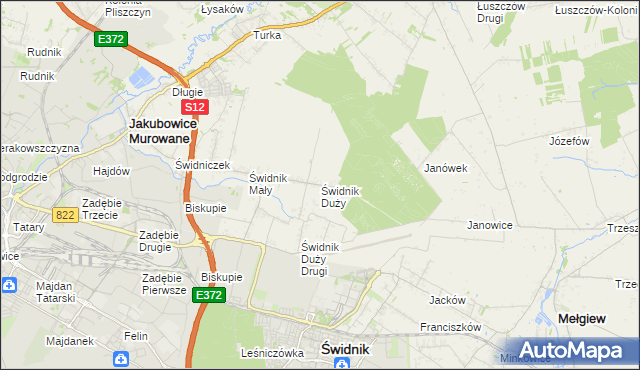 mapa Świdnik Duży, Świdnik Duży na mapie Targeo
