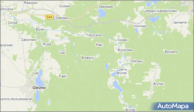 mapa Diabelec, Diabelec na mapie Targeo