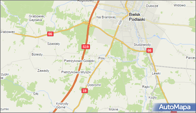 mapa Piliki, Piliki na mapie Targeo