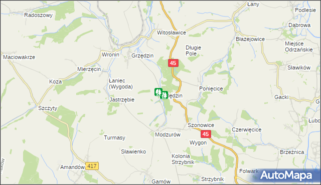 mapa Dolędzin, Dolędzin na mapie Targeo