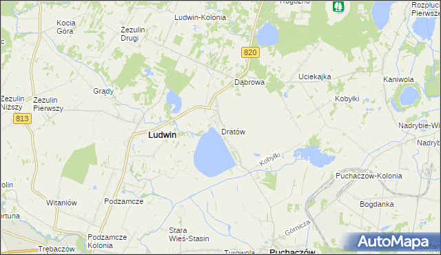 mapa Dratów, Dratów na mapie Targeo