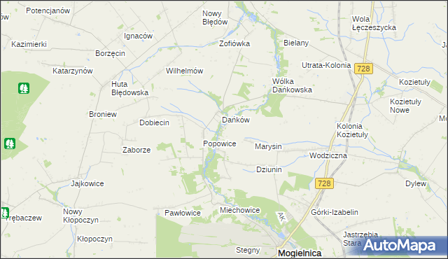 mapa Główczyn-Towarzystwo, Główczyn-Towarzystwo na mapie Targeo