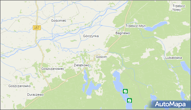 mapa Gościm, Gościm na mapie Targeo